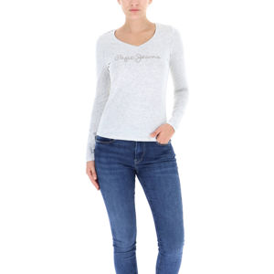 Pepe Jeans dámské světle šedé tričko Meckenzie - XS (933)